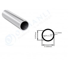 Alüminyum Boru Dış Çap 100mm X Et Kalınlık 1.5mm